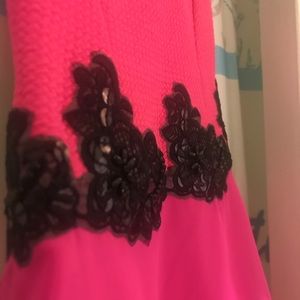 Kids pink and black formal dress (6)